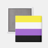 Non-binaire vlag magneet (Voorkant / Achterkant)