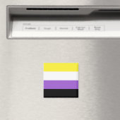 Non-binaire vlag magneet (Insitu (Vaatwasser))