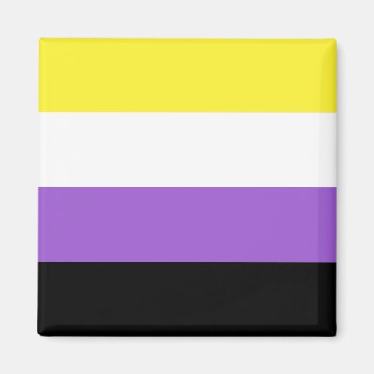 Non-binaire vlag magneet (Voorkant)