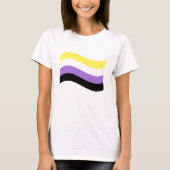 Non-Binaire Waving Flag T-shirt (Voorkant)