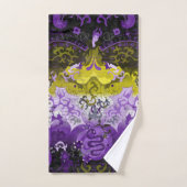 Non-Binary Dragon Damask - NonBinary Pride Vlag Bad Handdoek (Handdoek)