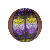 Non-Binary Dragon Damask - NonBinary Pride Vlag Basketbal (Verticaal)