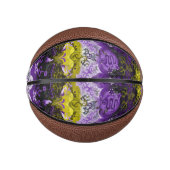 Non-Binary Dragon Damask - NonBinary Pride Vlag Basketbal (Voorkant)