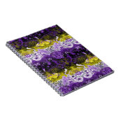 Non-Binary Dragon Damask - NonBinary Pride Vlag Notitieboek (Rechterzijde)