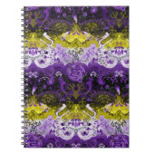 Non-Binary Dragon Damask - NonBinary Pride Vlag Notitieboek (Voorkant)