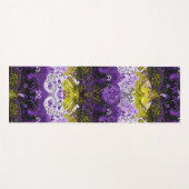 Non-Binary Dragon Damask - NonBinary Pride Vlag Yogamat (Voorkant (horizontaal))