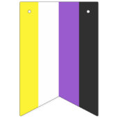 Non-Binary/Enby Pride Flag Vlaggetjes (Eerste vlag)