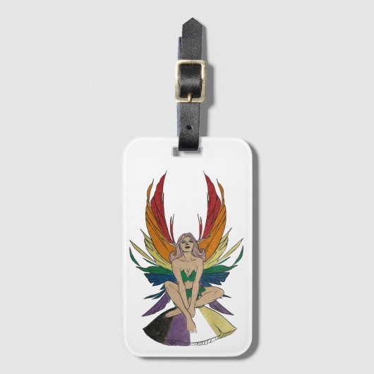 Non-binary Faerie Bagagelabel (Voorkant (verticaal))