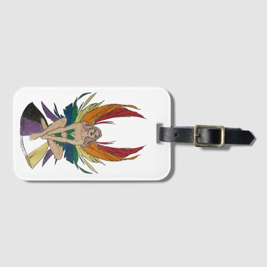 Non-binary Faerie Bagagelabel (Voorkant (horizontaal))