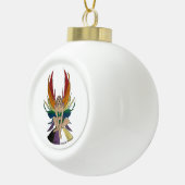 Non-binary Faerie Keramische Bal Ornament (Rechts)