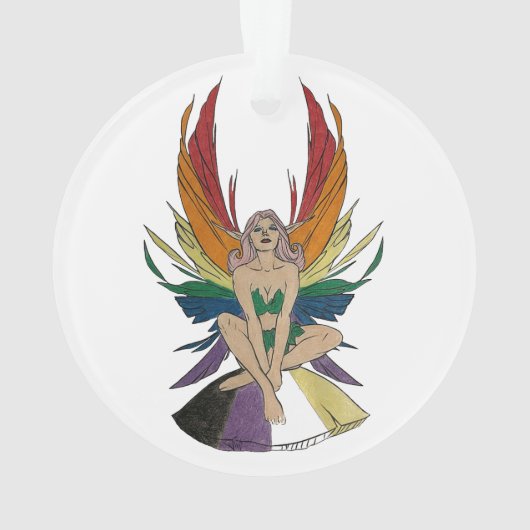 Non-binary Faerie Ornament (achterkant)