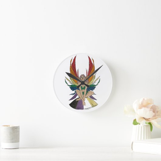 Non-binary Faerie Ronde Klok (Huis)