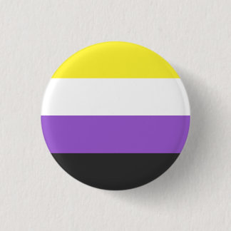 Non-Binary Flag Badge Ronde Button 3,2 Cm