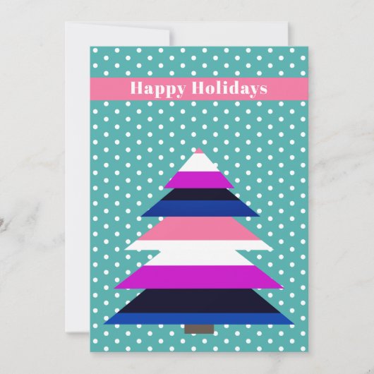 Non-binary flag kerstboom Vakantie Kaart (Voorkant)