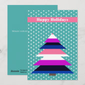 Non-binary flag kerstboom Vakantie Kaart (Voorkant / Achterkant)
