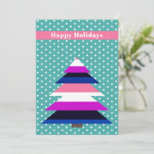 Non-binary flag kerstboom Vakantie Kaart (Staand voorkant)