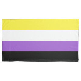 Non-binary Flag King Pillow Hoesje Kussensloop