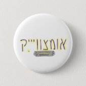 "Non-Binary" in Yiddish Ronde Button 5,7 Cm (Voorkant)