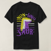 Non-Binary Pride Flag Funny Dinosaur Agedner Non-B T-shirt (Design voorkant)