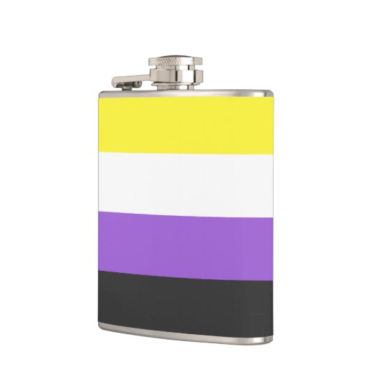 Non-Binary Pride flag Heupfles (Links)