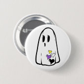 Non-Binary Pride Ghost Ronde Button 5,7 Cm (Voorkant /achterkant)