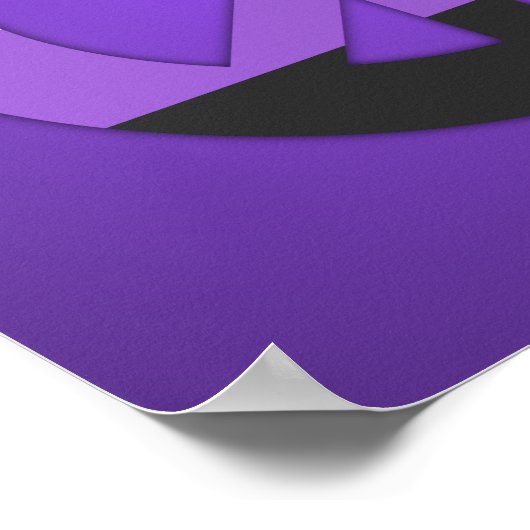 Non-Binary Pride peace sing Poster (Hoek)