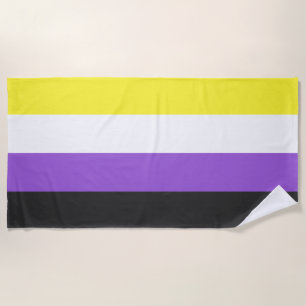 Non-Binary Pride vlag Strandlaken