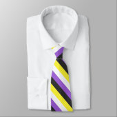 Non-Binary Pride vlag Stropdas (Gebonden)