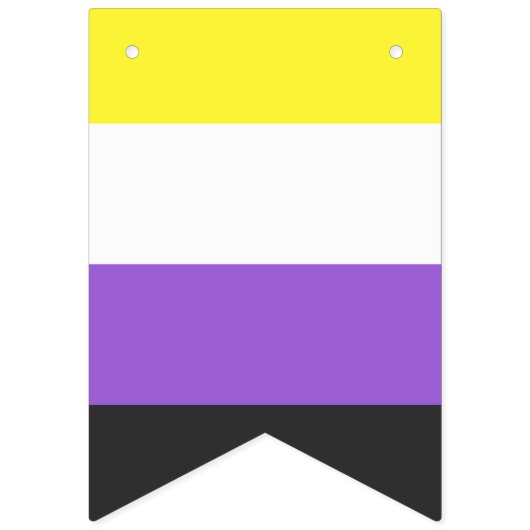 Non-Binary Pride vlag Vlaggetjes (Eerste vlag)
