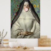 Non Blazend een Roze Bubble Gum Poster (Keuken)
