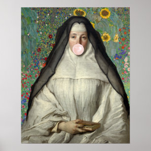 Non Blazend een Roze Bubble Gum Poster