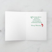 Non Christmas Holly krans, kaars rood & groen Feestdagen Kaart (Binnen)