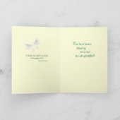 non dank u Glas in lood Bedankkaart (Binnen)