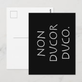 Non ducor duco briefkaart (Voorkant / Achterkant)