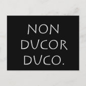 Non-ducor duco briefkaart (Voorkant)