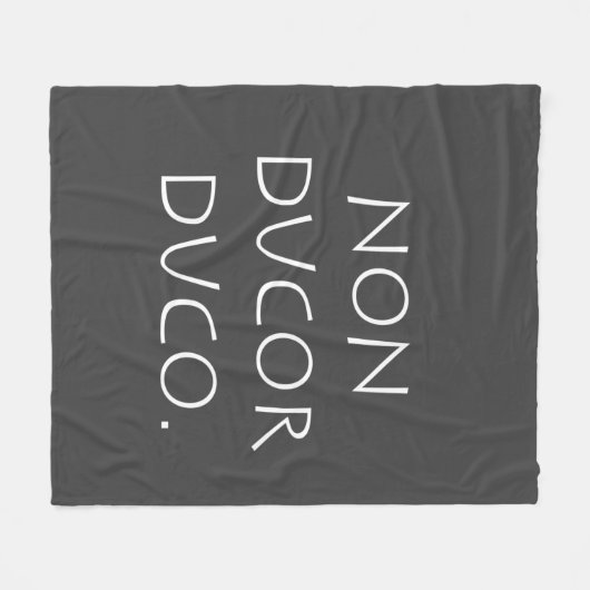 Non-ducor duco fleece deken (Voorkant (Horizontaal))
