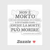 "Non è morto..." – Il verso del Necronomicon Sticker (Vel)