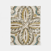 Non-Embellished Batik Square III Fleece Deken (Voorkant)