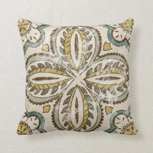 Non-Embellished Batik Square III Kussen