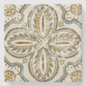 Non-Embellished Batik Square III Stenen Onderzetter (Voorkant)