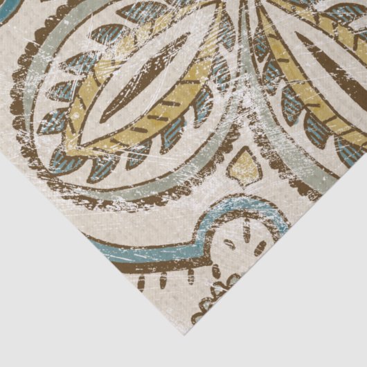 Non-Embellished Batik Square III Tissuepapier (Detail)