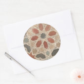 Non-Embellished Marrakesh Design II Ronde Sticker (Envelop)