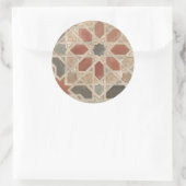 Non-Embellished Marrakesh Design II Ronde Sticker (Tas)