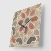 Non-Embellished Marrakesh Design II Vierkante Klok (Hoek)