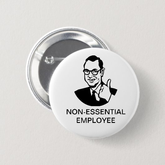 Non-Essential Employee Button (Voorkant /achterkant)