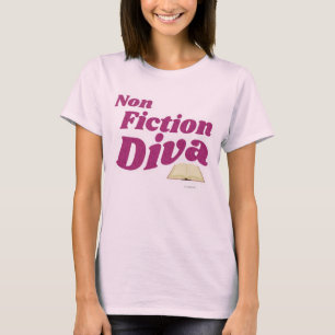 Non Fiction Diva Sassy Auteur ontwerpslogan T-shirt