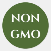 NON GMO Sticker (Voorkant)