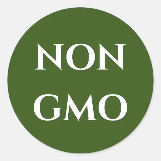 NON GMO Sticker (Voorkant)