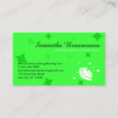 Non Green Bubble Housekeeper Wassen Visitekaartje (Achterkant)