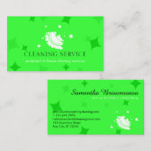 Non Green Bubble Housekeeper Wassen Visitekaartje (Voorkant / Achterkant)